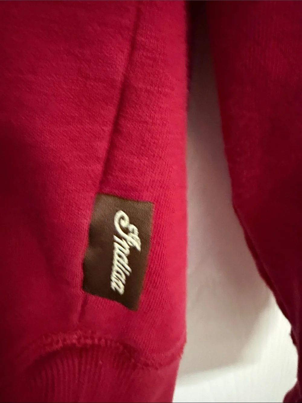 Indian Motorcycle Men's Crewneck Hoodie in Maroon